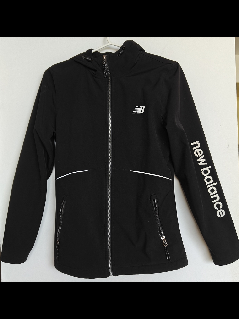 New Balance Black Hooded Zip Jacket